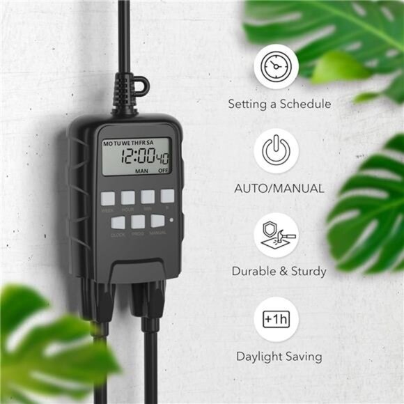 7 Day Outdoor Heavy Duty Digital Programmable Timer BND/U78, 125VAC, 60Hz - Picture 4 of 7